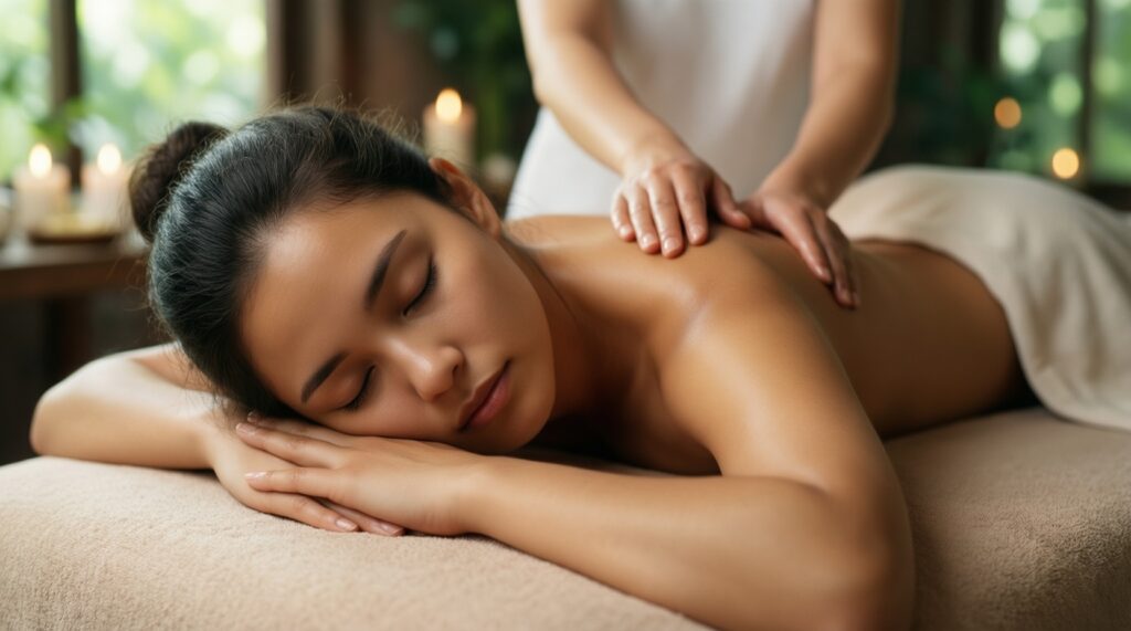 Здоровый сон через wellness: вечерние массажные ритуалы и привычки после сеанса - иллюстрация